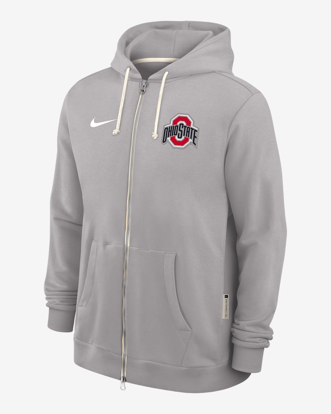 Ohio State Sideline Men's Nike Dri-FIT College Full-Zip Hoodie - Grey