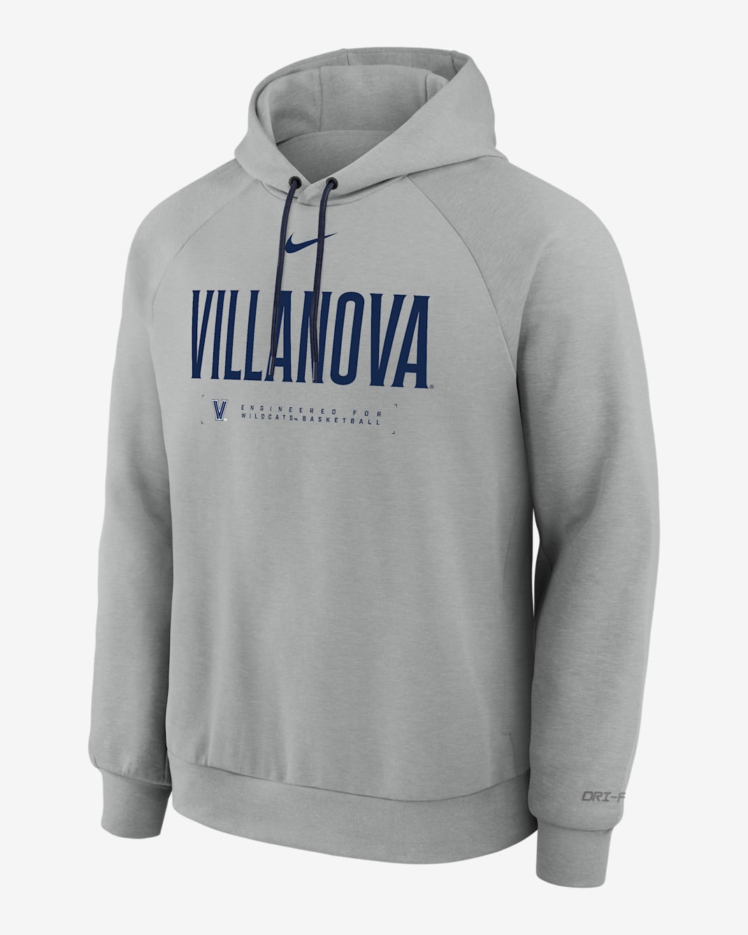 Villanova Wildcats Nike NCAA Men's Basketball Coaches' Pullover Hoodie - Dark Grey Heather/College Navy