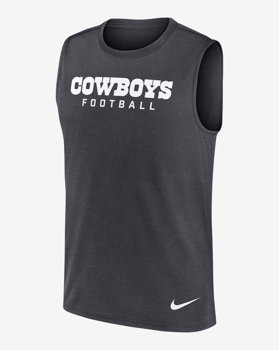 Dallas Cowboys Legend Men's Nike Dri-FIT NFL Muscle Tank Top - Grey
