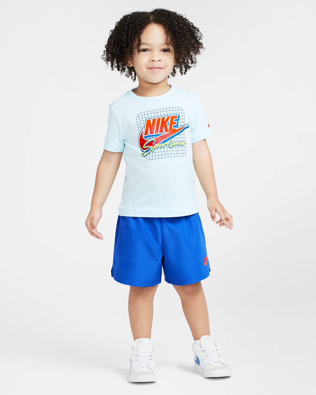 Nike Dri-FIT Ace Your Game Younger Kids' 2-Piece Taffeta Shorts Set - Game Royal