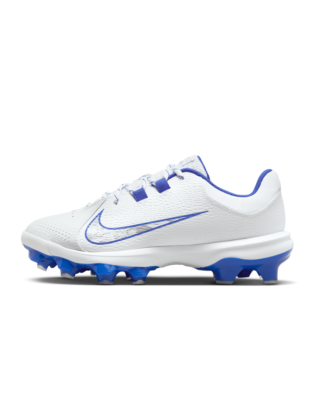 Nike Hyperdiamond 4 Pro MCS Women's Softball Cleats - White/Pure Platinum/Hyper Royal
