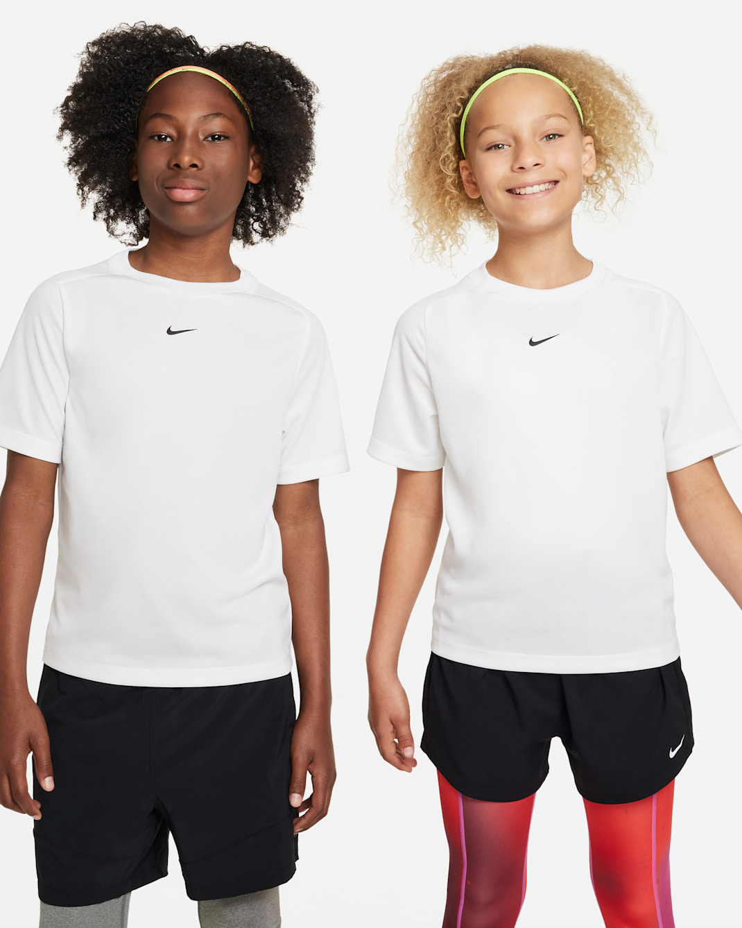 Nike Multi Older Kids' (Boys') Dri-FIT Training Top - White/Black