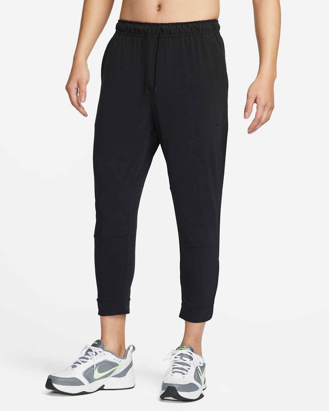 나이키 드라이 핏 언리미티드 남성 테이퍼드 레그 다용도 팬츠 - 블랙/블랙/블랙