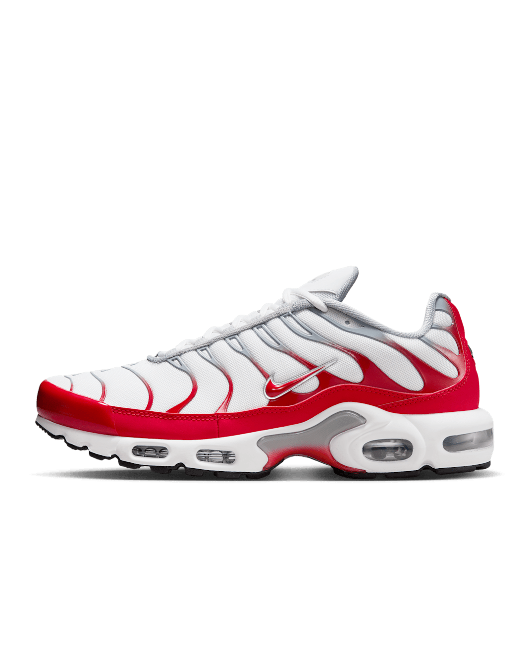 Nike Air Max Plus Men's Shoes - White/Wolf Grey/Black/University Red