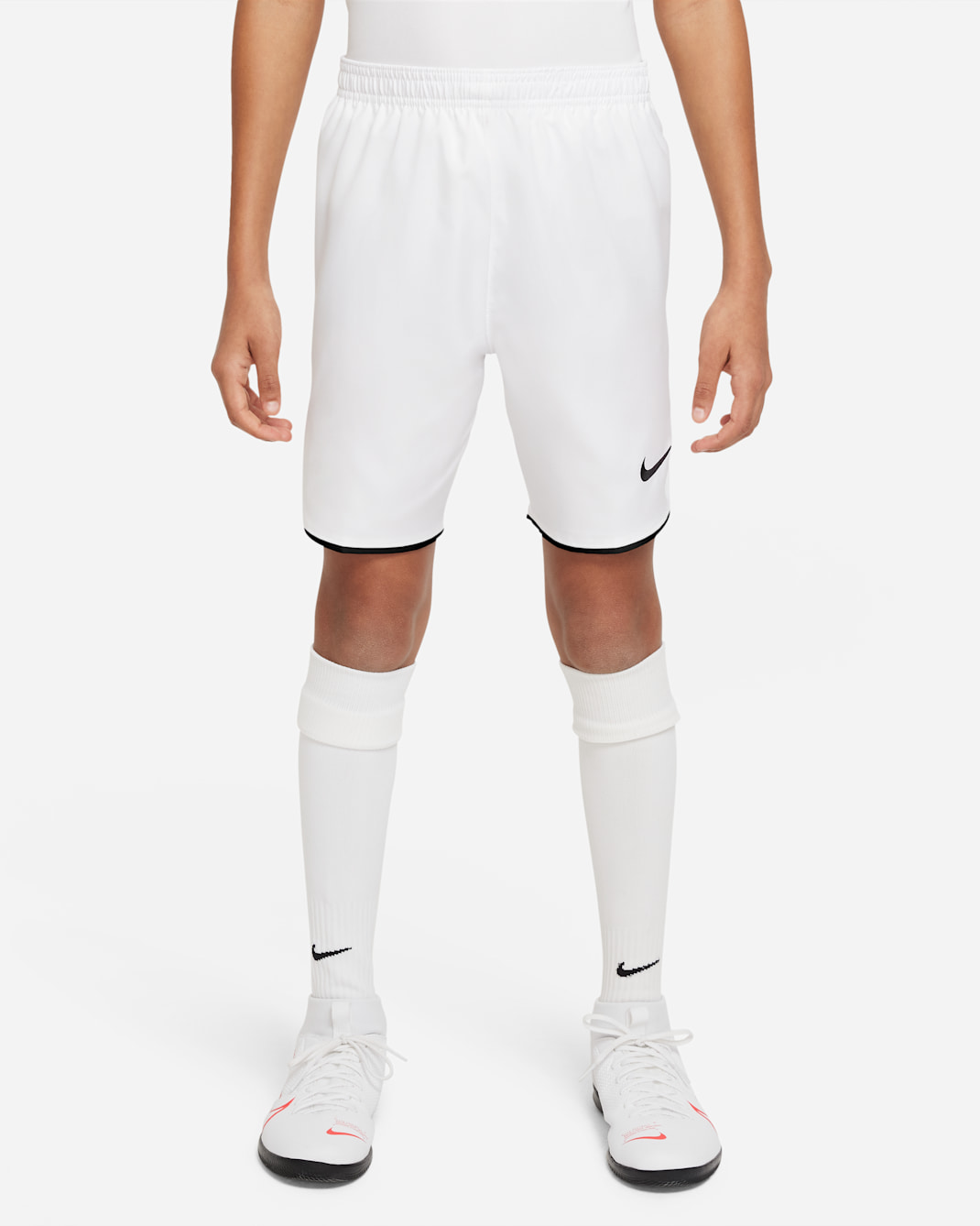 ナイキ Dri-FIT ジュニア サッカーショートパンツ - ホワイト/ブラック/ブラック