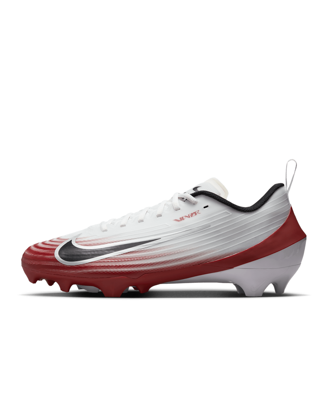 Nike Vapor Speed 3 Football Cleats - White/Team Crimson/Metallic Silver/Black