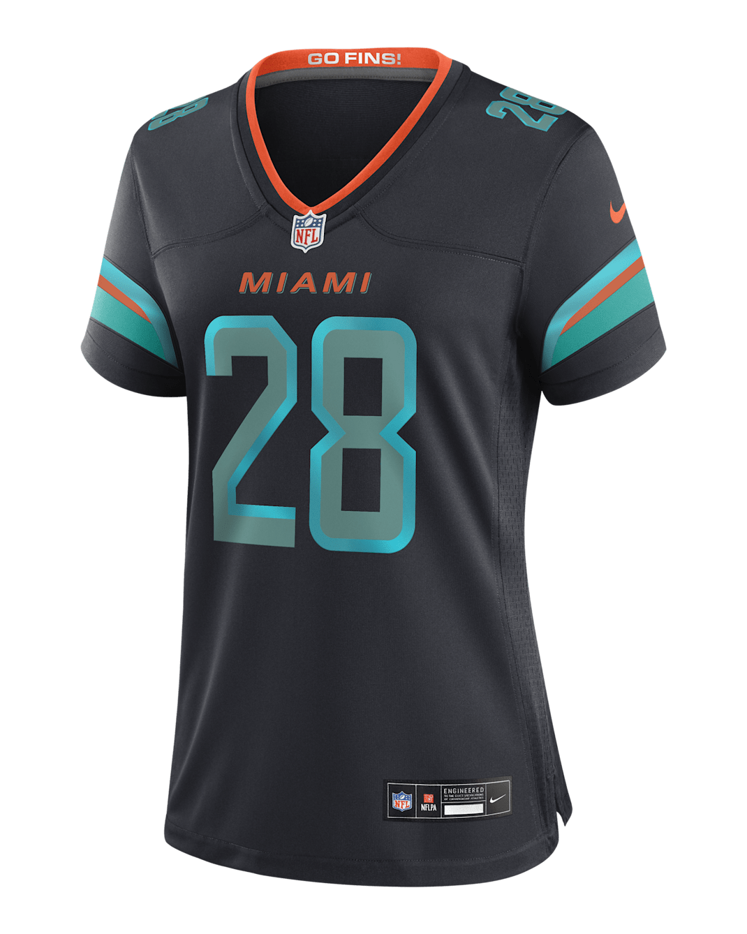 Jersey Nike de la NFL Game para mujer De'Von Achane Miami Dolphins Rivalries Collection - Azul marino
