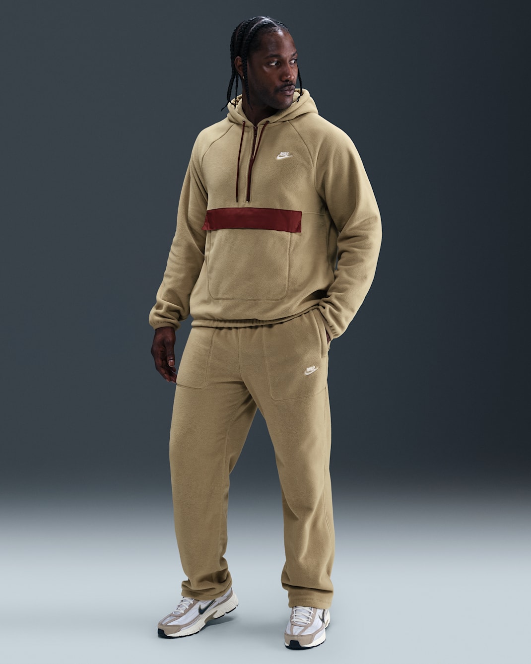 Nike Sportswear Club Winterized Hose (Herren) - Parachute Beige/Weiß