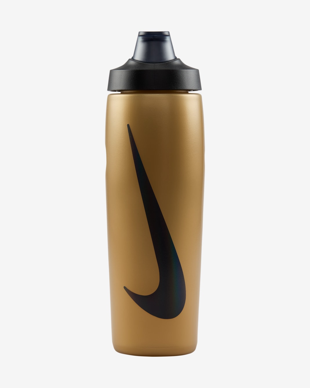 Nike Refuel Ampolla d'aigua amb tap amb bloqueig (700 ml) - Or metal·litzat/Negre