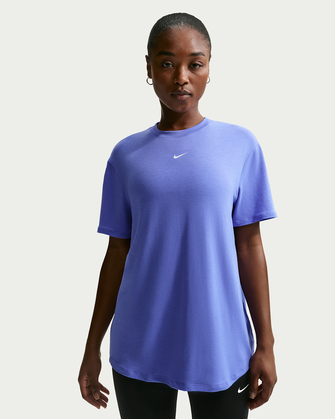 Nike One Relaxed Women's Dri-FIT Short-Sleeve Top - Sapphire/White