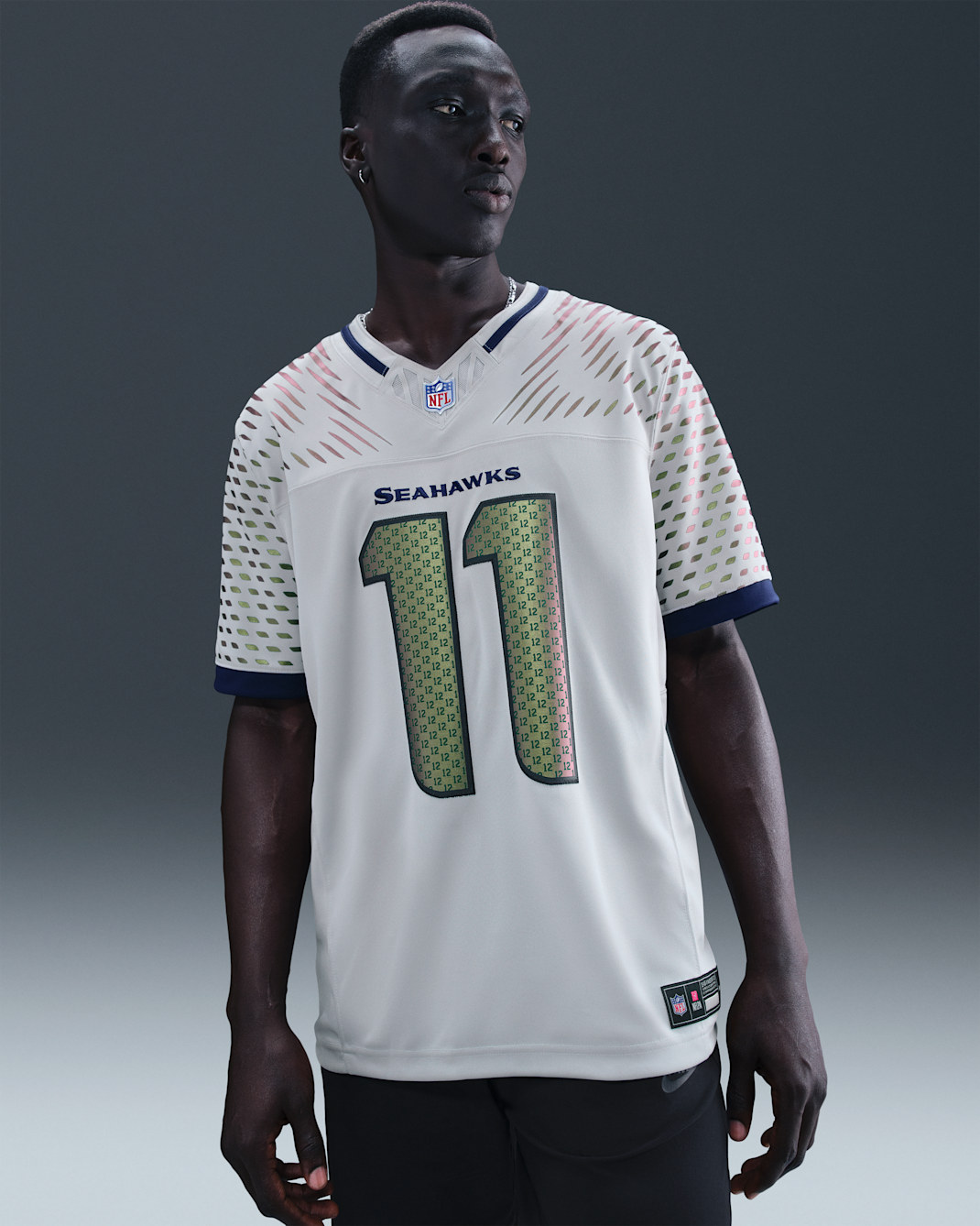 Jersey Nike Dri-FIT de la NFL Limited para hombre Jaxon Smith-Njigba Seattle Seahawks Rivalries Collection - Gris