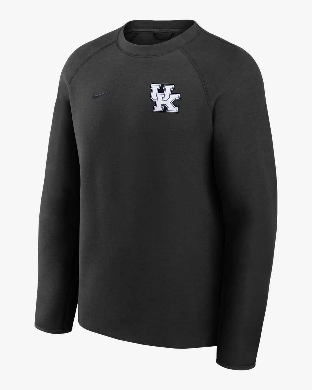 Sudadera de cuello redondo sin cierre universitaria Nike para hombre Kentucky Tech Fleece - Negro