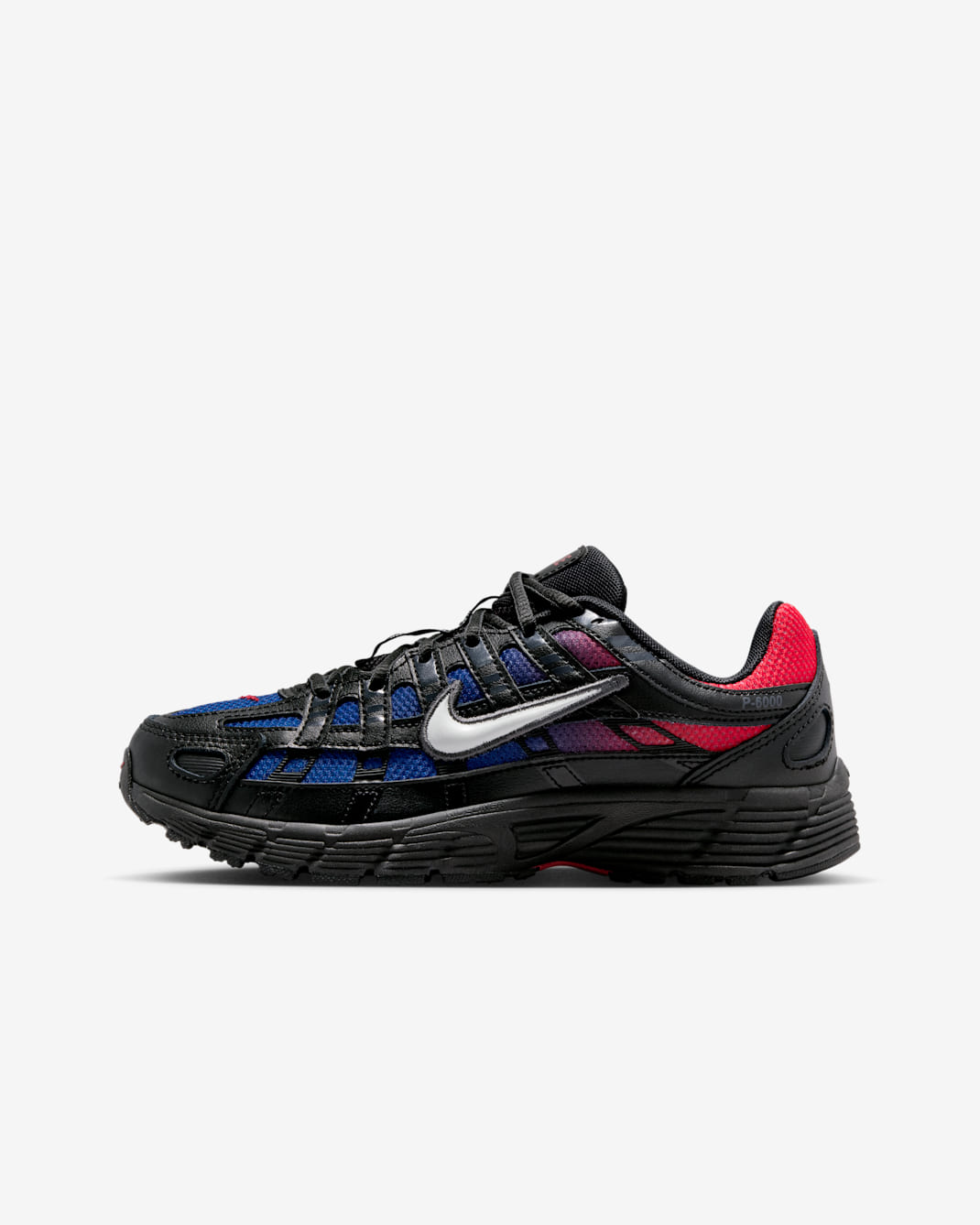 Nike P-6000 Big Kids' Shoes - Black/Bright Crimson/Game Royal/Off White