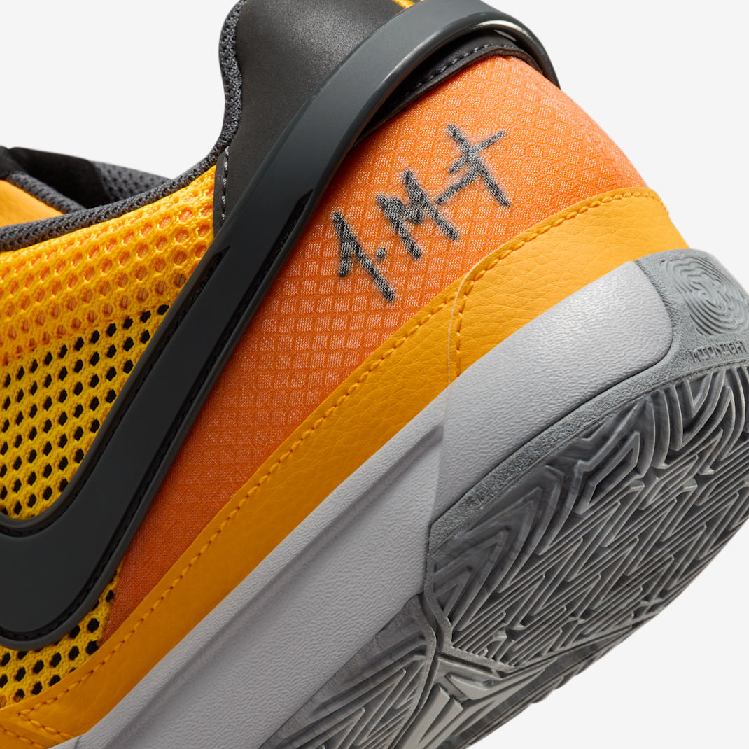 JA 1 'Wet Cement' EP Basketball Shoes - Laser Orange/Black/Light Smoke Grey/Iron Grey