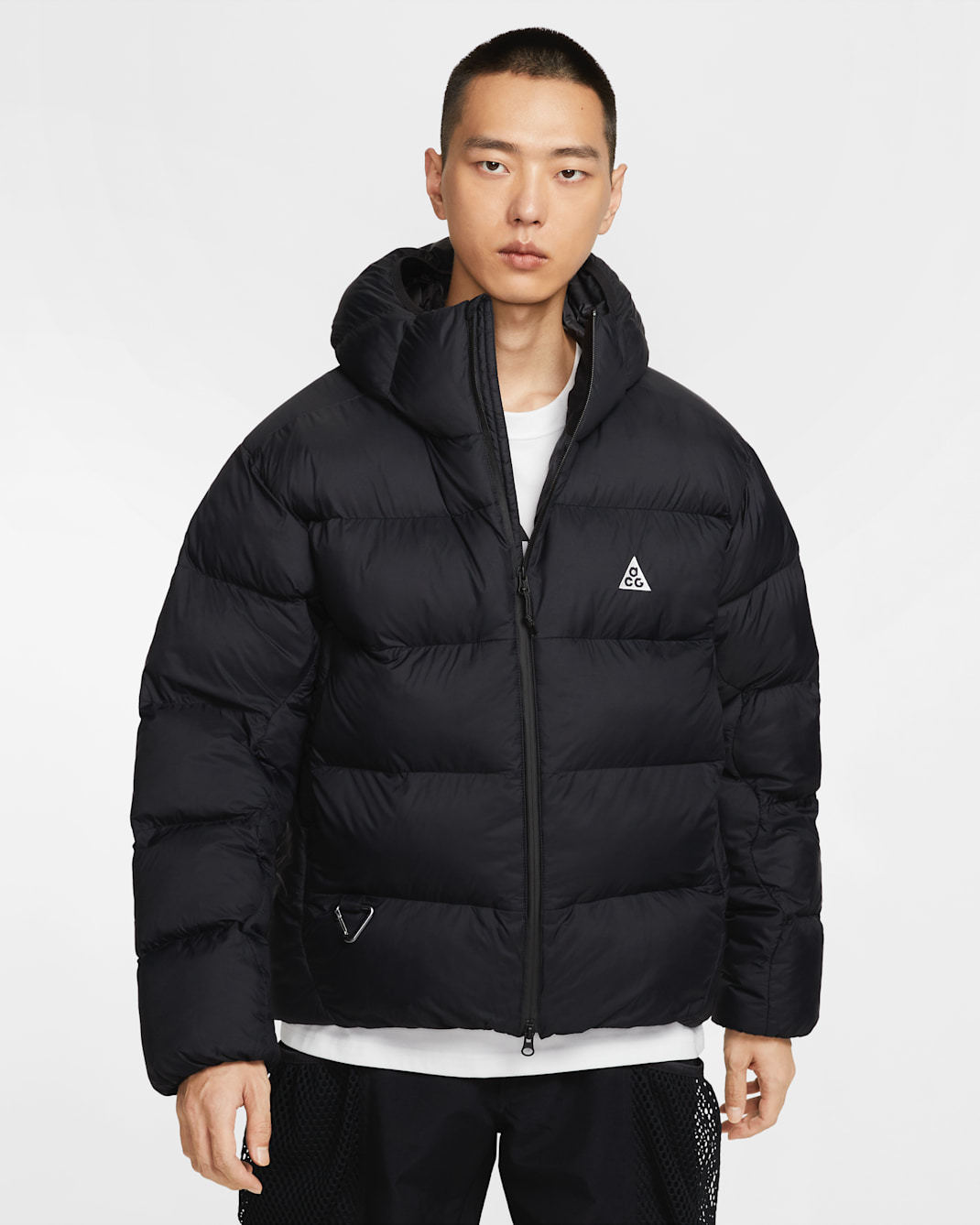 ナイキ ACG "Lunar Lake" パファー PrimaLoft® メンズ Therma-FIT ADV ルーズ フーデッド ジャケット - ブラック/ブラック/サミットホワイト