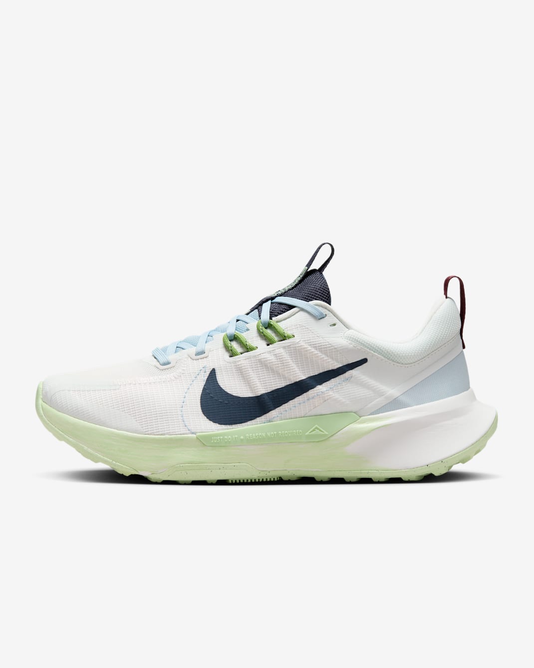 Nike Juniper Trail 2 Next Nature Women's Trail Running Shoes - Summit White/Vapor Green/Chlorophyll/Thunder Blue
