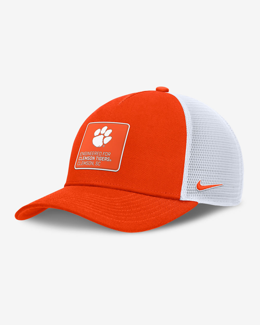 Clemson On-Field Rise Engineered Men's Nike College Trucker Adjustable Hat - Orange