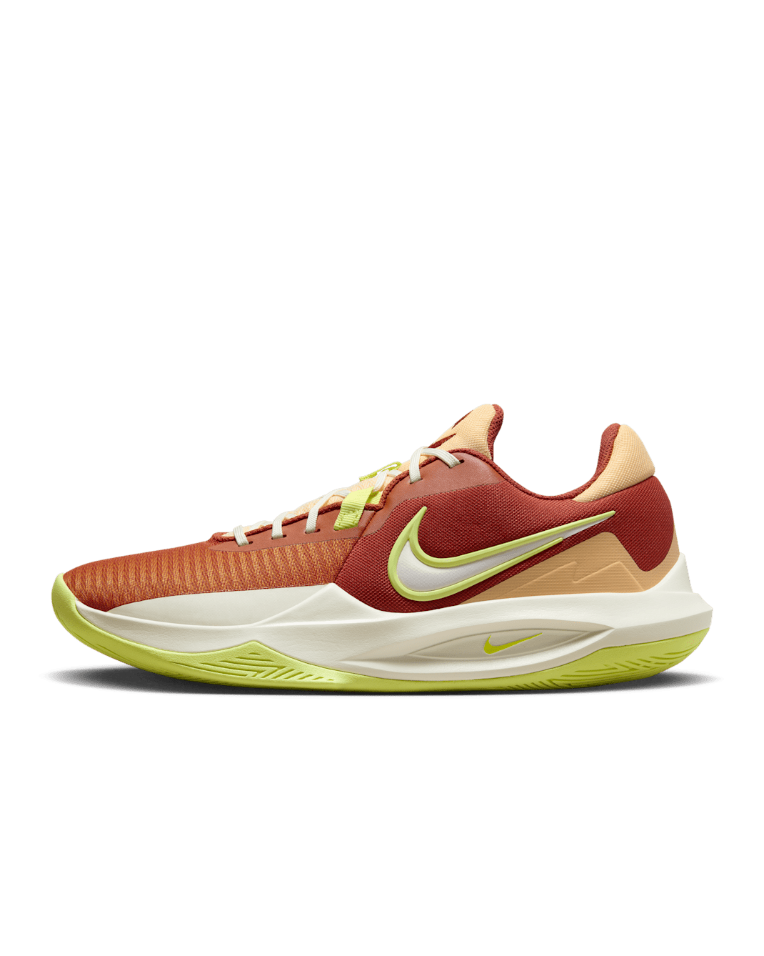 Nike Precision 6 籃球鞋 - Rugged Orange/Ice Peach/Sail/Light Lemon Twist