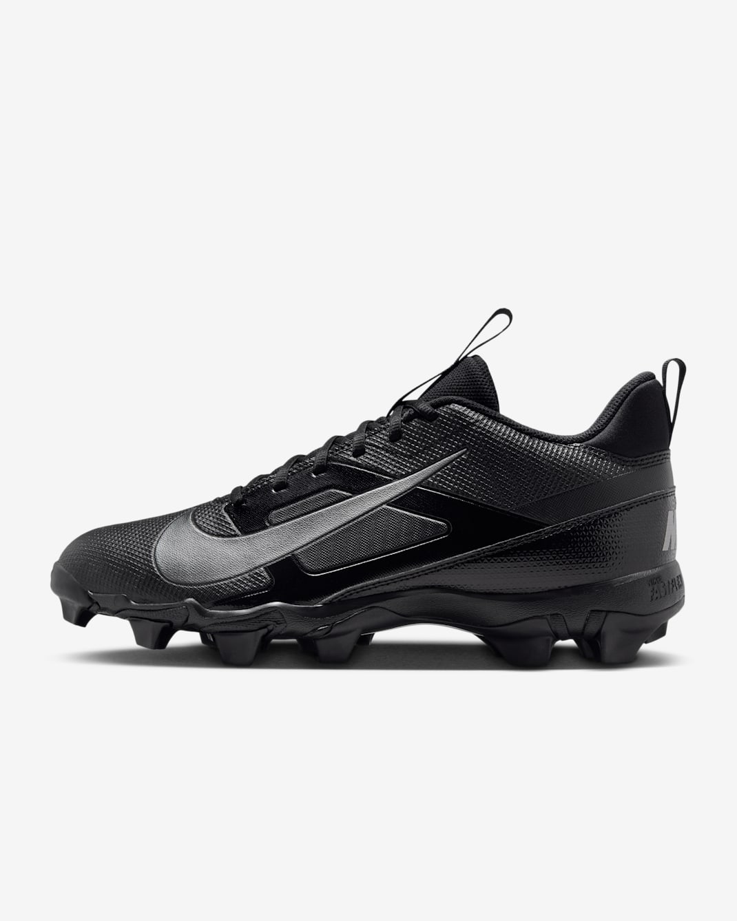 Nike Alpha Menace 4 Shark Football Cleats - Black/Metallic Silver
