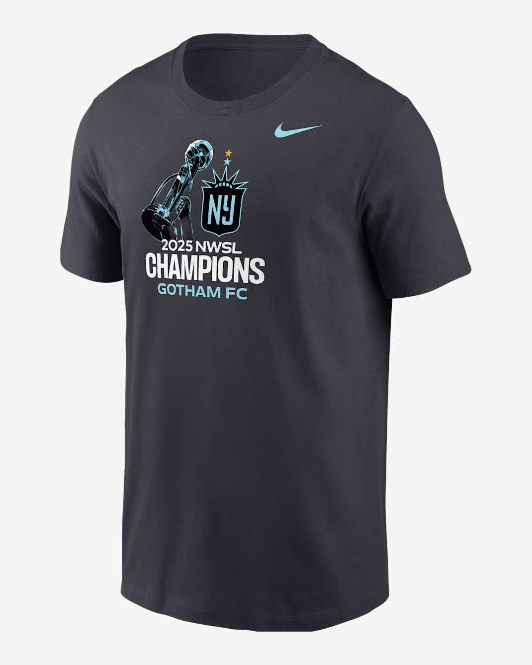 Gotham FC Men's NWSL Champions T-Shirt - Anthracite