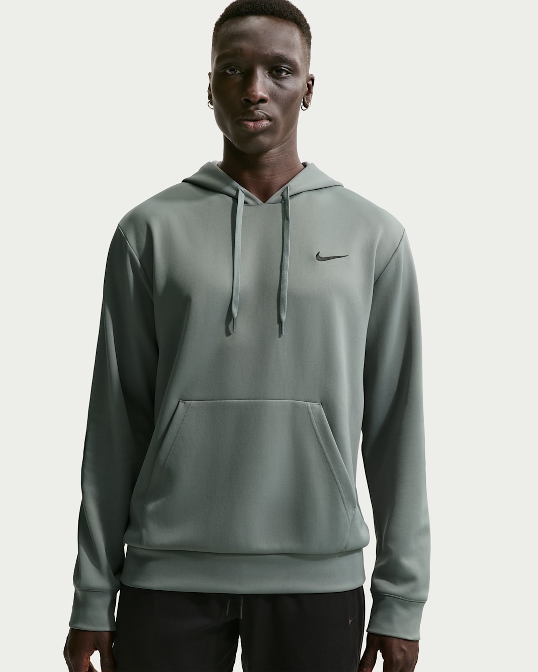 Felpa pullover Dri-FIT con cappuccio e protezione UV Nike Flex – Uomo - Smoke Grey/Smoke Grey/Nero