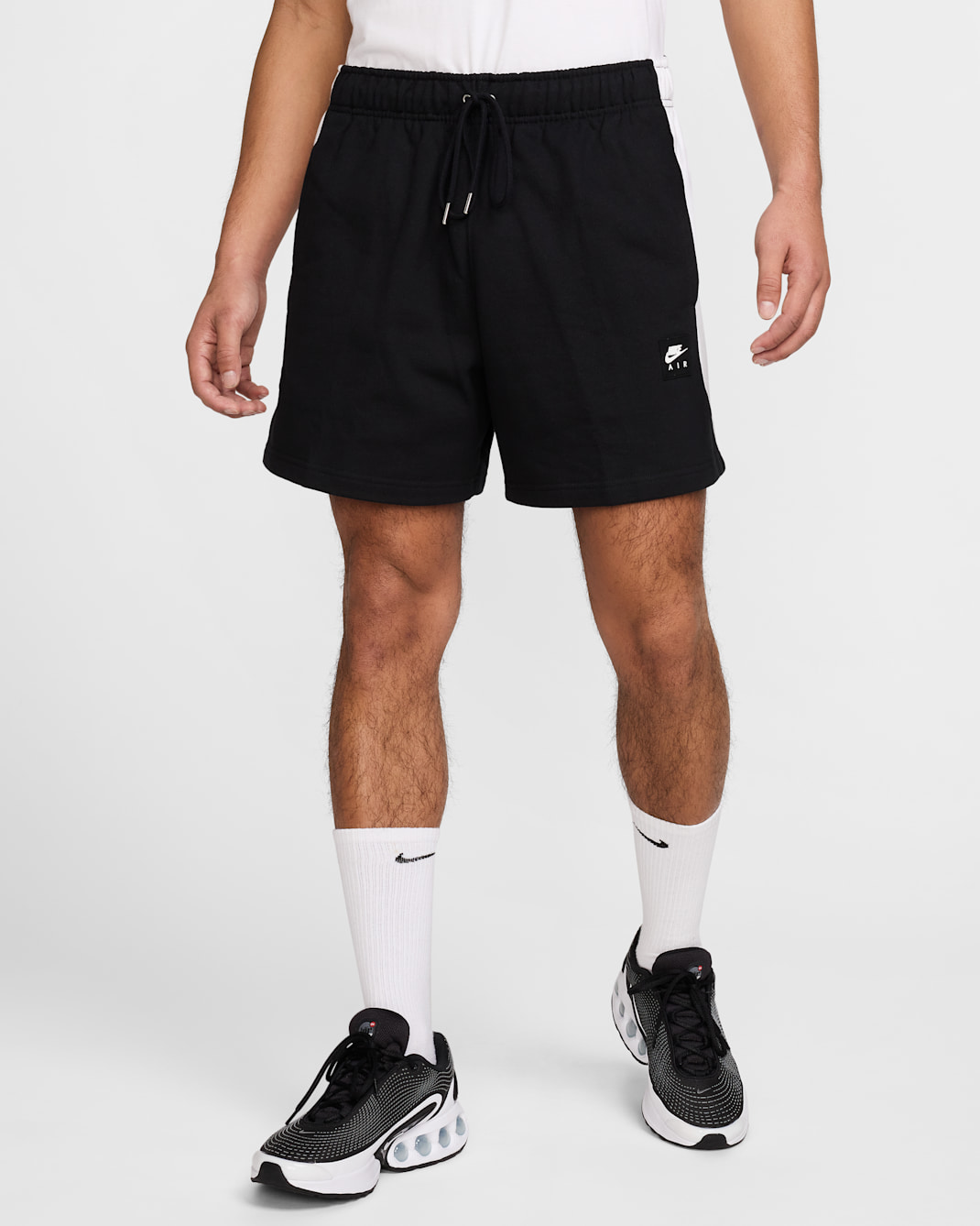 Nike Air Men's Fleece Shorts - Black/White/White