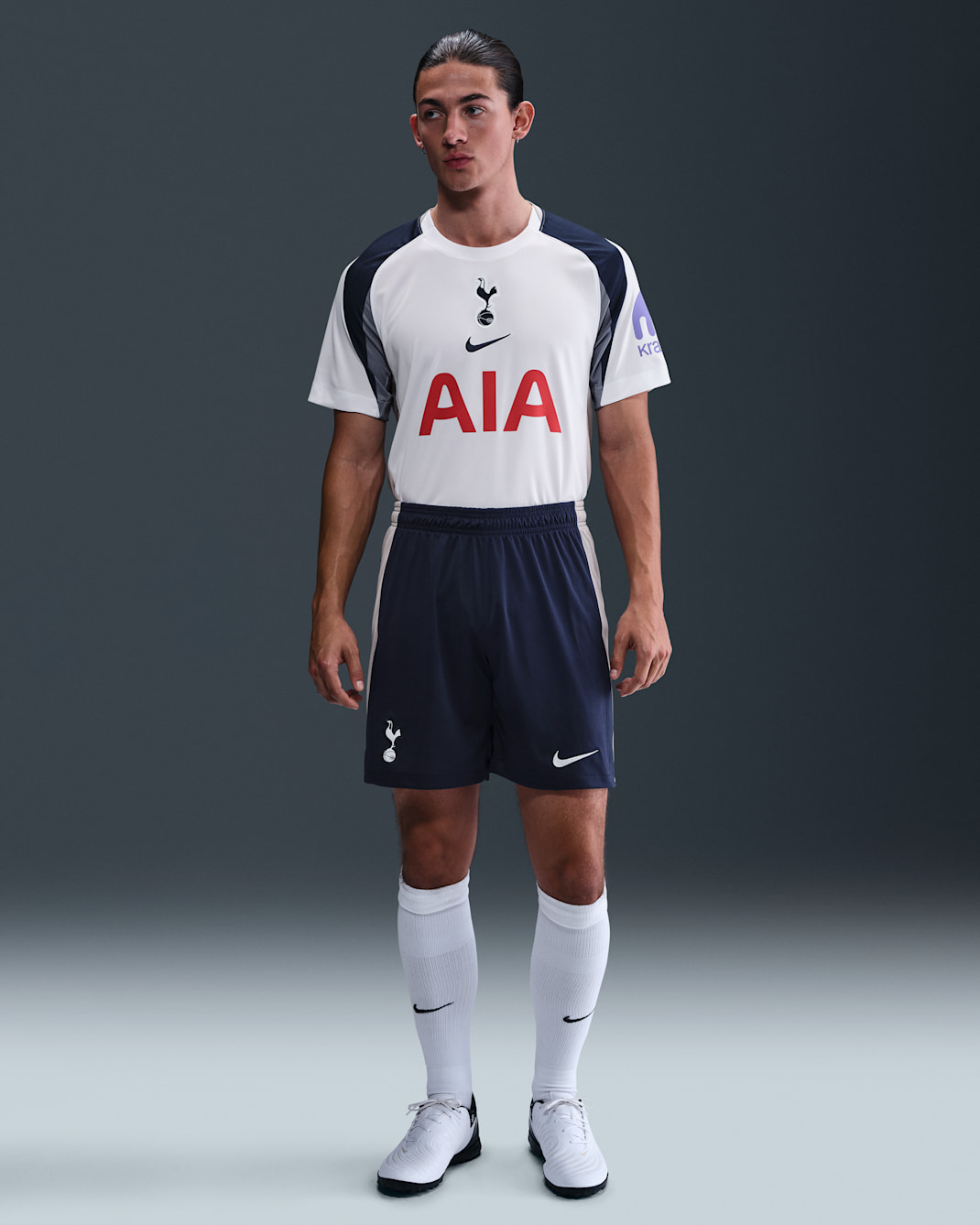 Primera equipació Stadium Tottenham Hotspur 2025/26 Pantalons curts de futbol Replica Nike Dri-FIT - Home - Binary Blue/Light Iron Ore/Blanc
