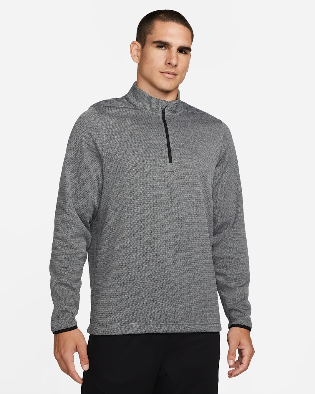Nike Therma-FIT Victory Men's 1/4-Zip Golf Top - Black/Black