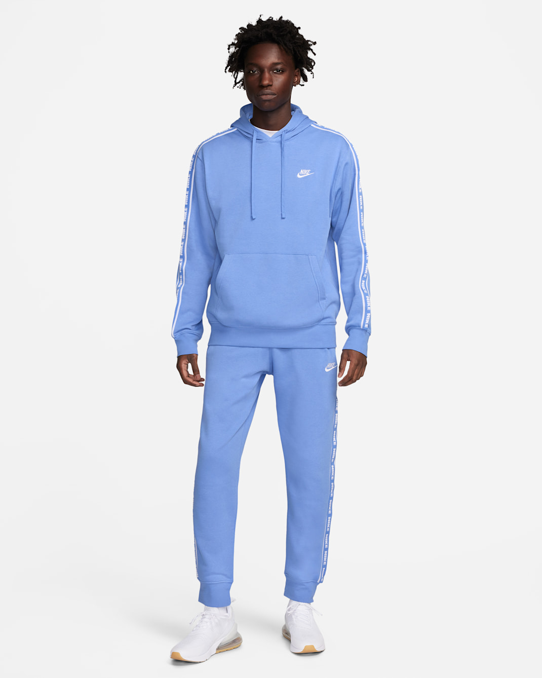 Survêtement à capuche et motif Nike Club Fleece pour homme - Polar/Blanc