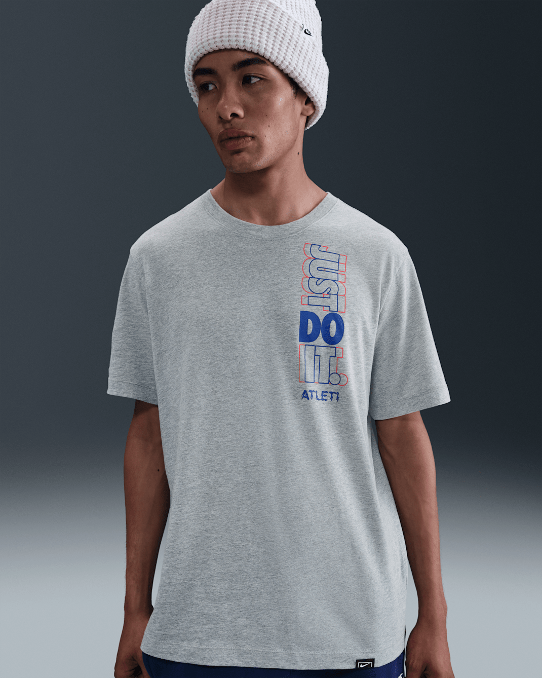 Atlético de Madrid Camiseta Nike Football - Hombre - Gris oscuro jaspeado