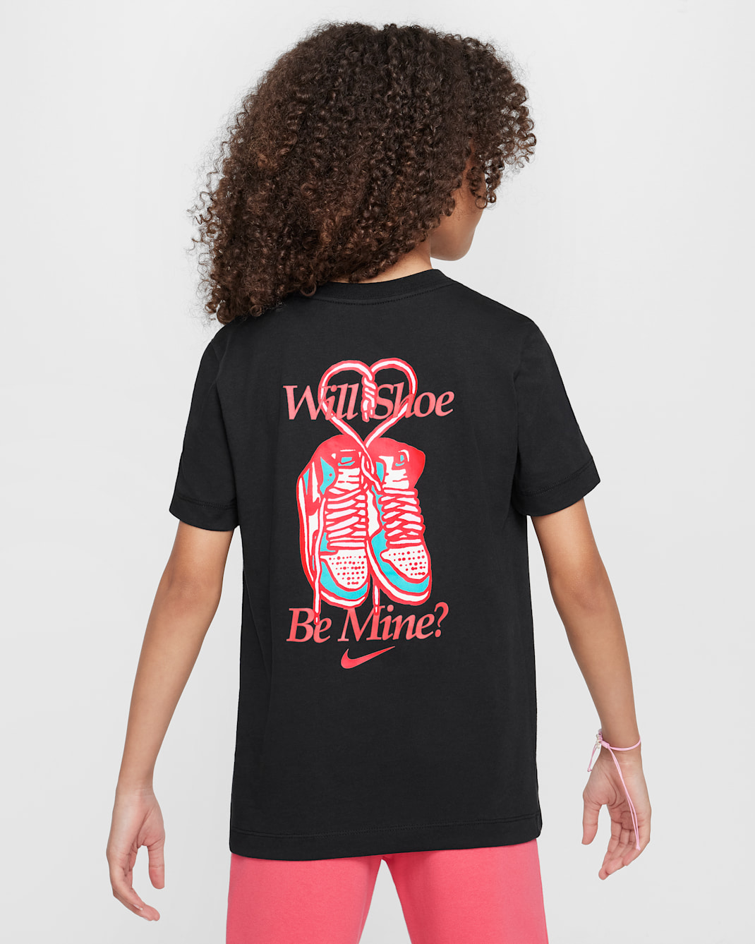 Nike Sportswear 大童 T 恤 - 黑色