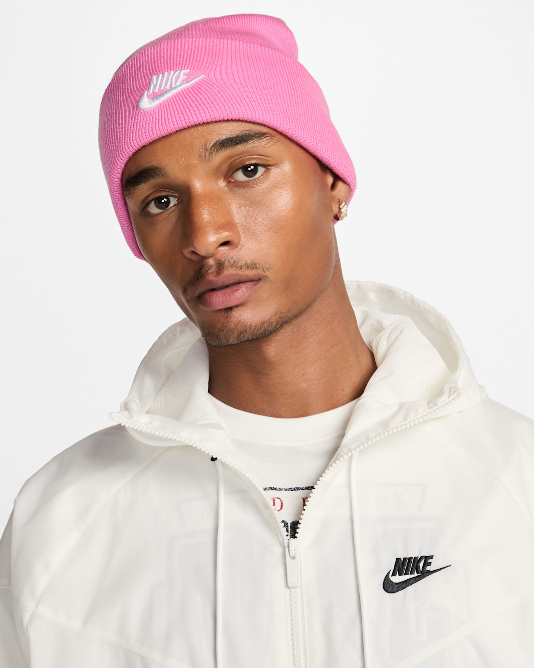 Nike Peak Futura Beanie - Playful Pink/White