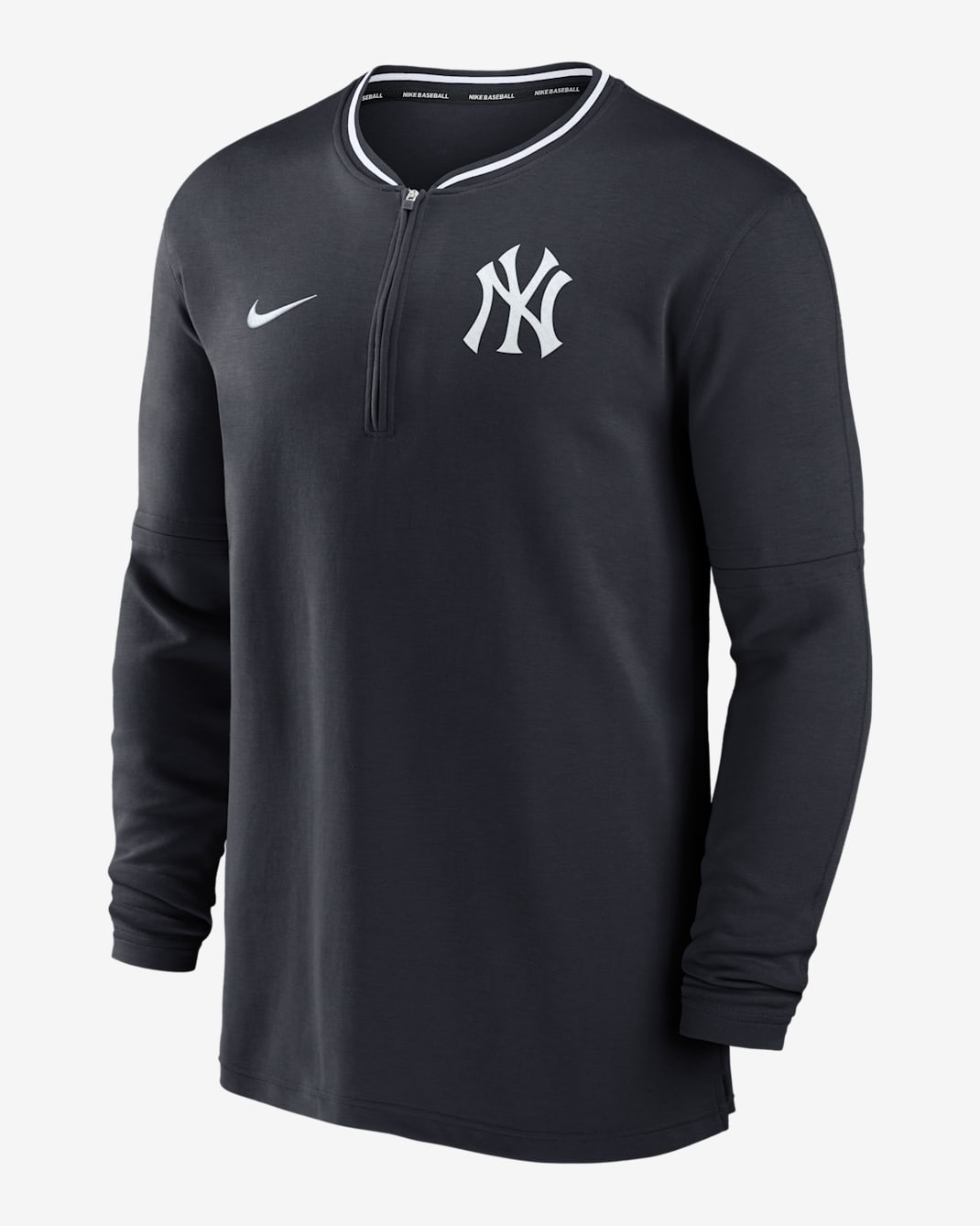 New York Yankees Authentic Collection Men's Nike Dri-FIT MLB 1/2-Zip Long-Sleeve Top - Navy