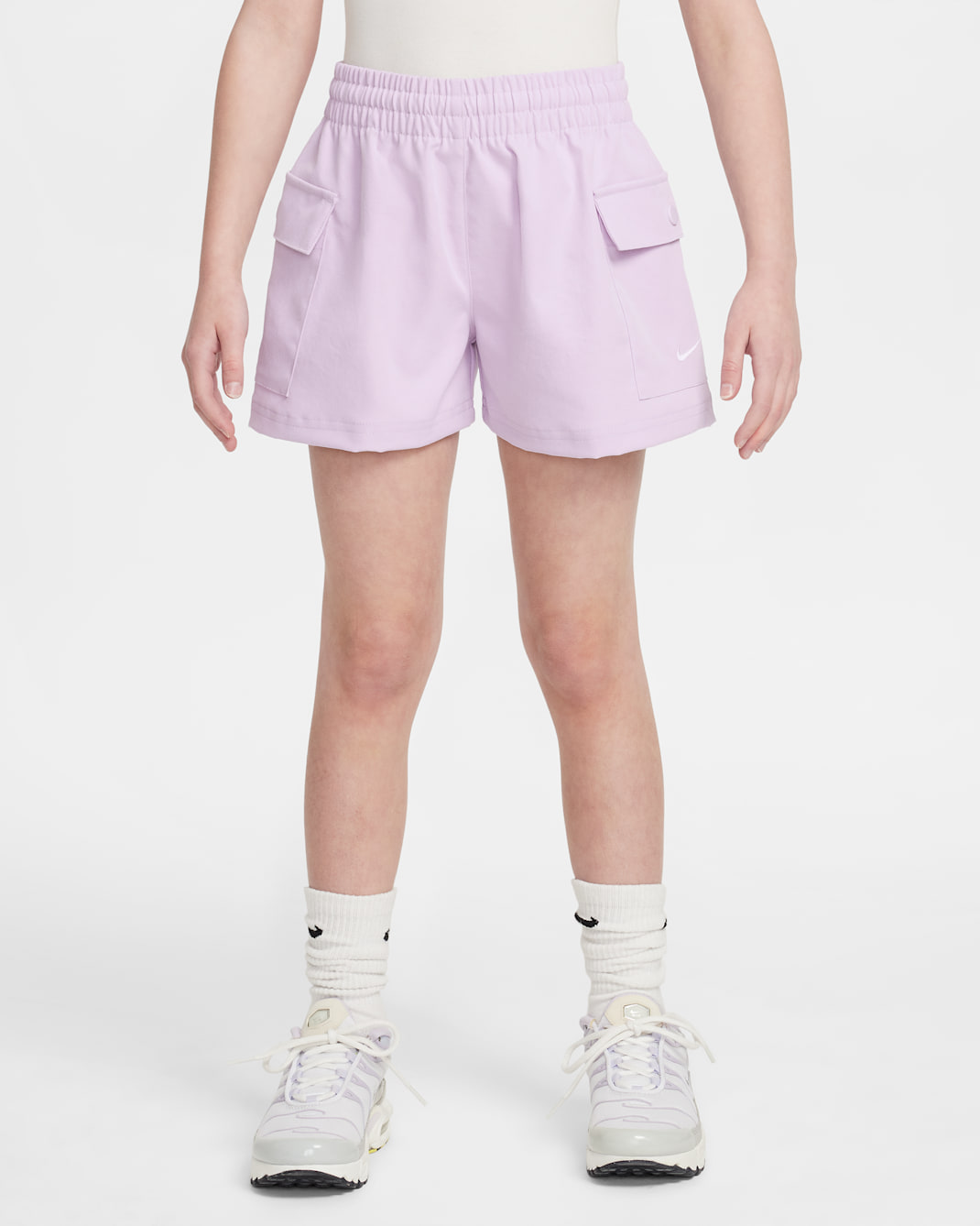 Shorts cargo de tejido Woven para niña Nike Sportswear - Muñeca/Blanco