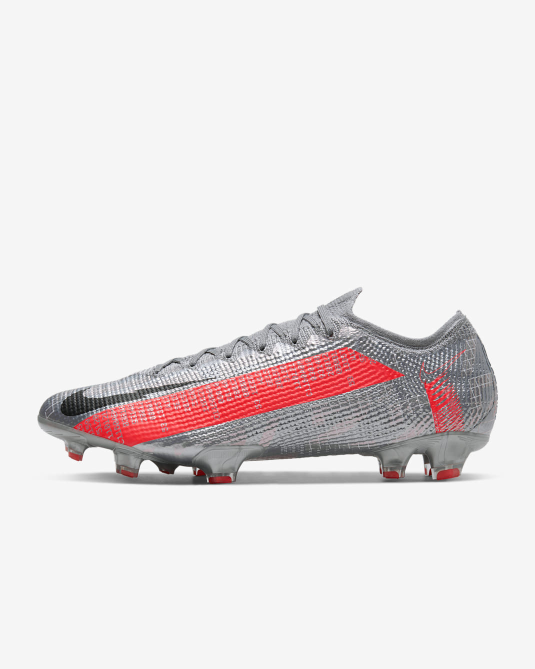 Nike Mercurial Vapor 13 Elite FG Firm-Ground Football Boot - Metallic Bomber Grey/Particle Grey/Laser Crimson/Black