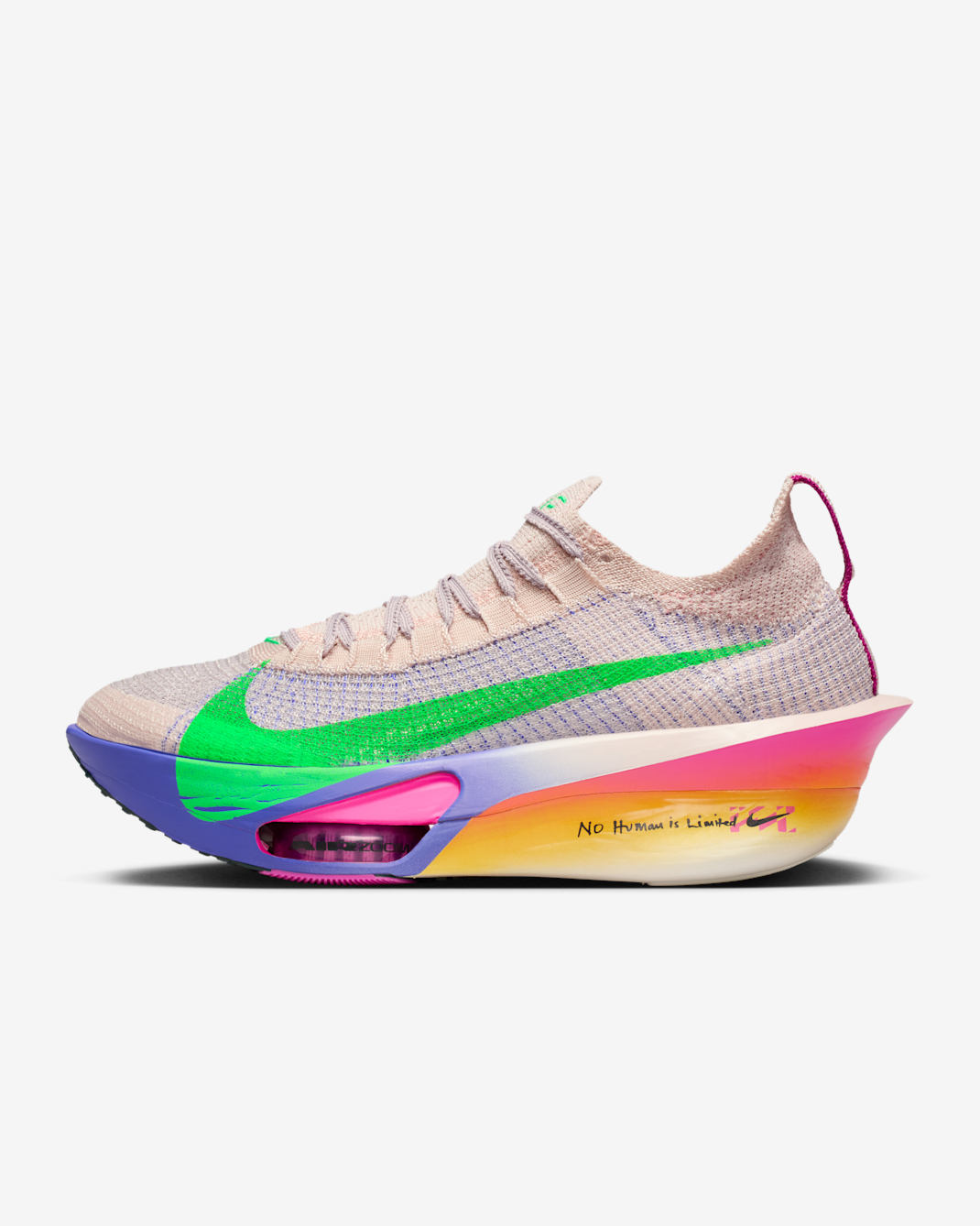 Nike Alphafly 3 "Eliud Kipchoge" Women's Road Racing Shoes - Silt Red/Bright Ceramic/Fire Pink/Green Shock