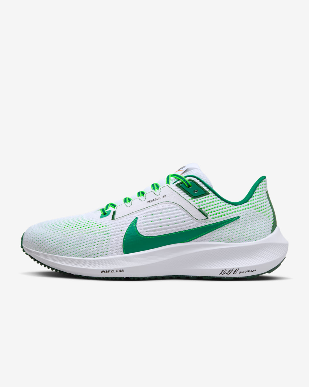 Nike Pegasus 40 Premium Men's Road Running Shoes - White/Fir/Green Strike/Malachite