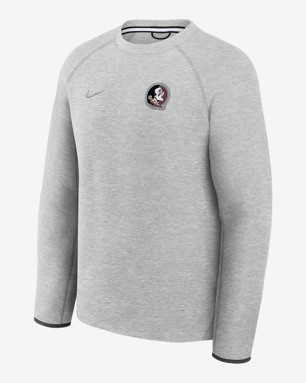 Florida State Tech Fleece Men's Nike College Pullover Crew - Grey