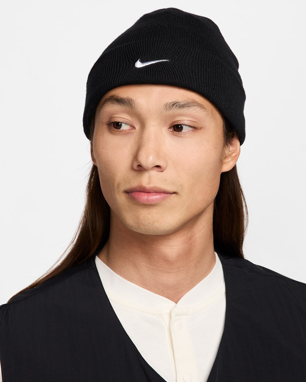 Nike Terra Swoosh Beanie - Black/White