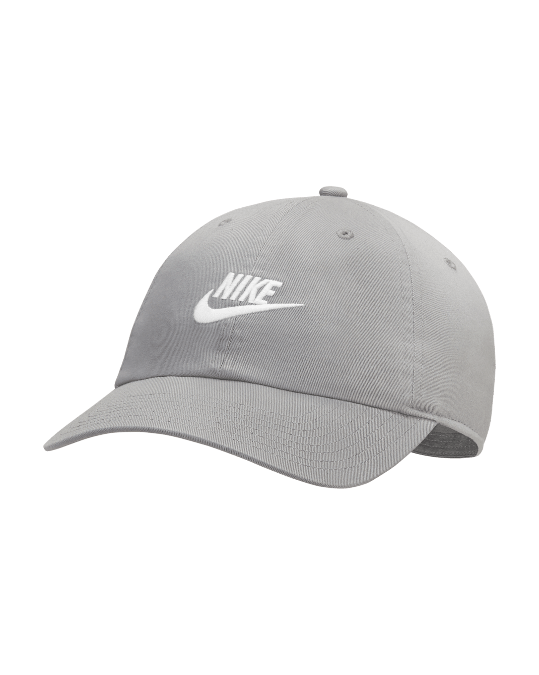 Nike Sportswear Heritage86 Futura Washed Hat - Particle Grey/White