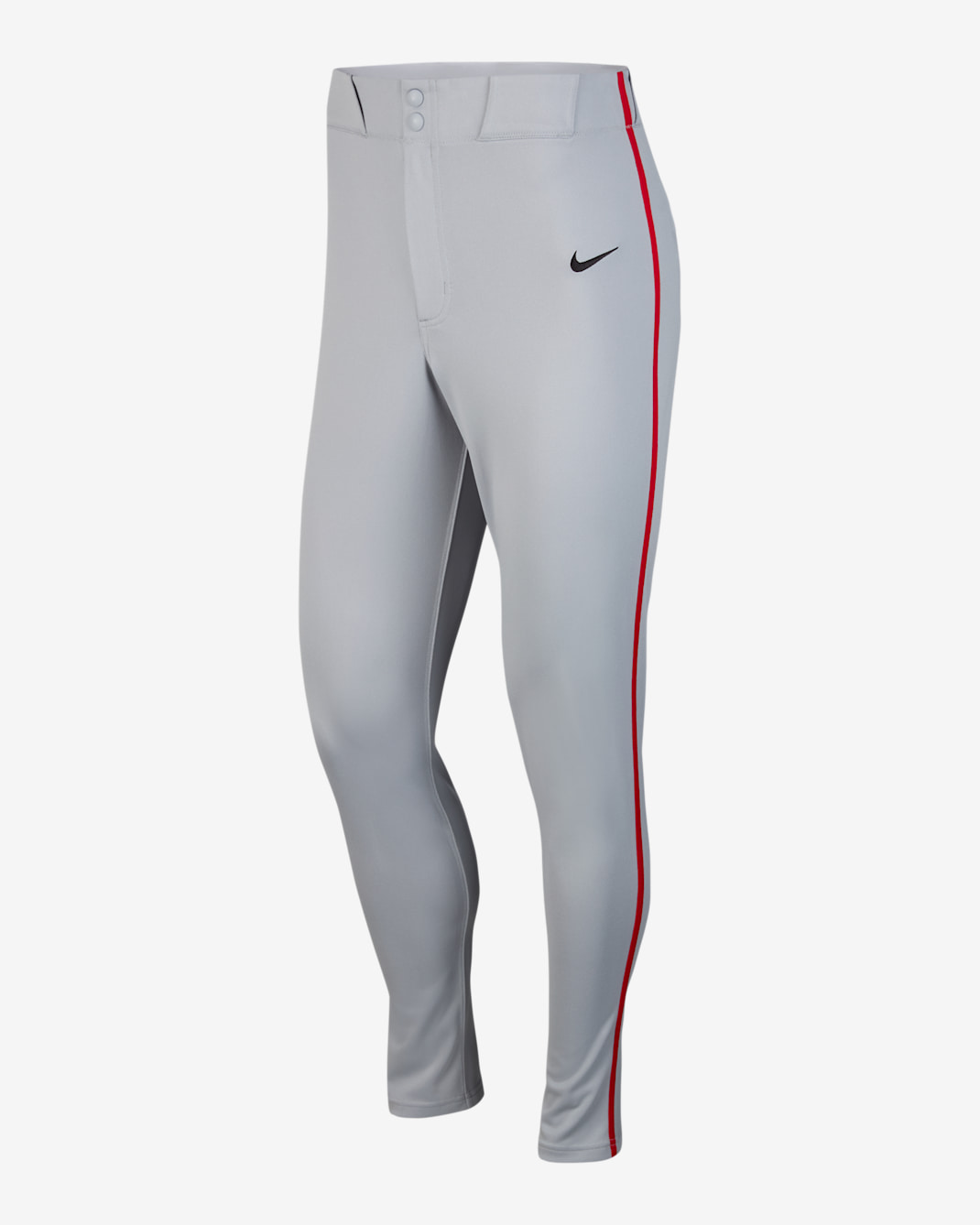 Nike Vapor Select Men's Piped Baseball Pants - Wolf Grey/University Red/Black