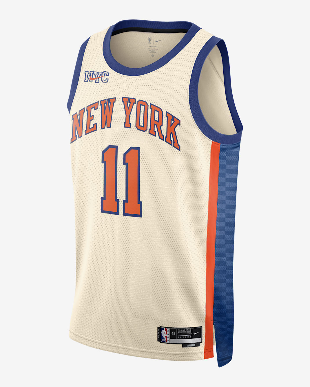 Maillot Nike NBA Swingman Jalen Brunson New York Knicks City Edition pour homme - Natural