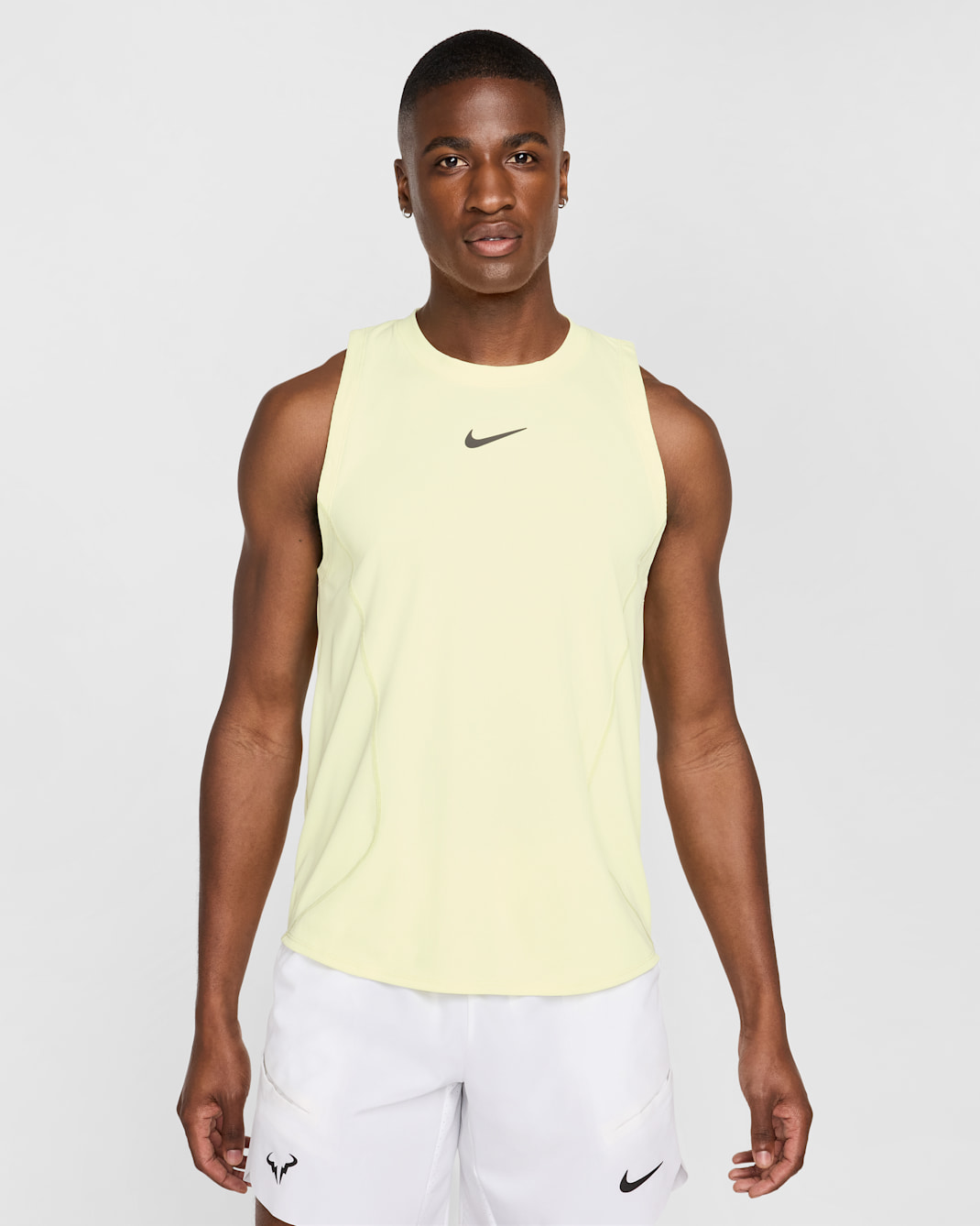 Camiseta de tirantes de tenis Dri-FIT para hombre NikeCourt Slam - Verde luminoso/Ceniza medio