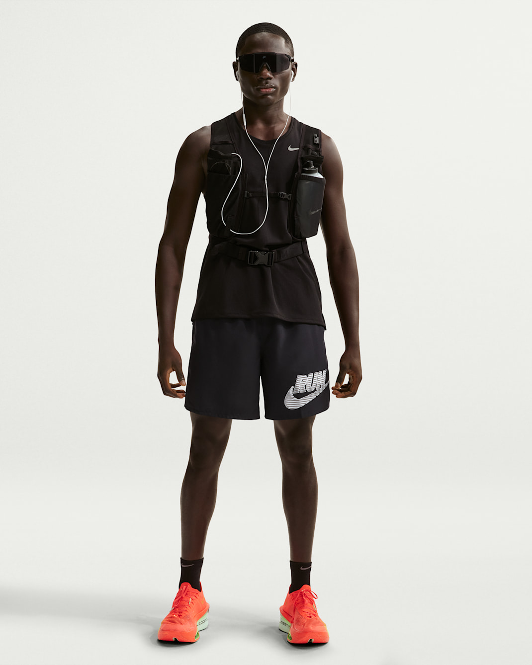 Nike Challenger Men's Dri-FIT 18cm (approx.) Brief-Lined Running Shorts - Black/White