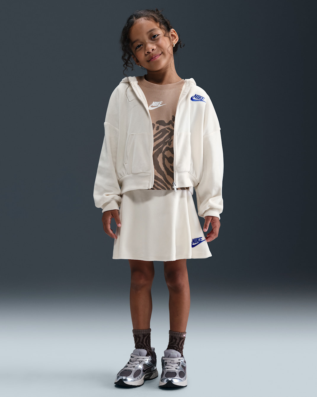 나이키 리틀키즈 투피스 벨루어 스쿠터 세트 - 소프트 펄