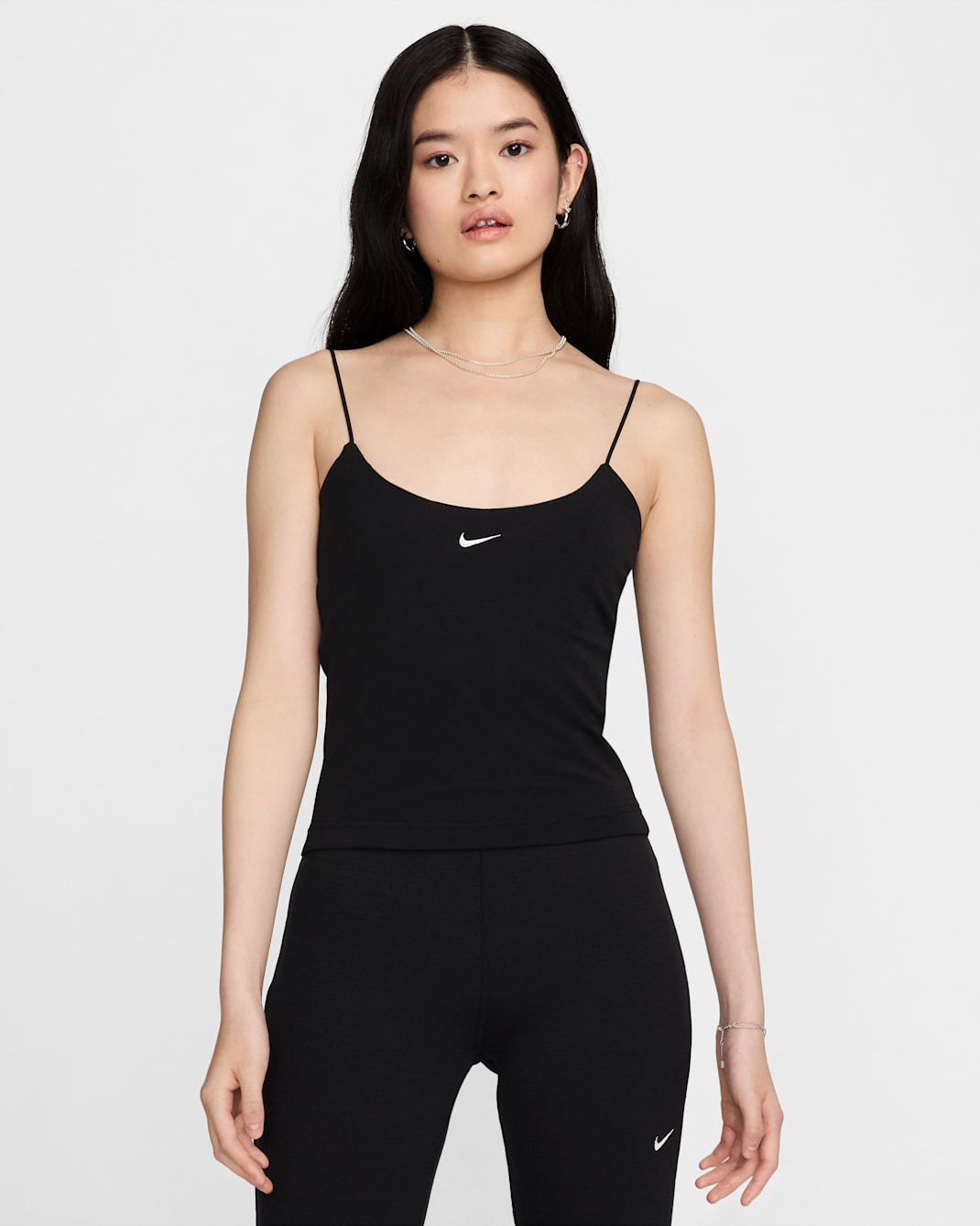 Nike Sportswear Chill Knit Women's Tight Cami Tank Top - Black/Sail