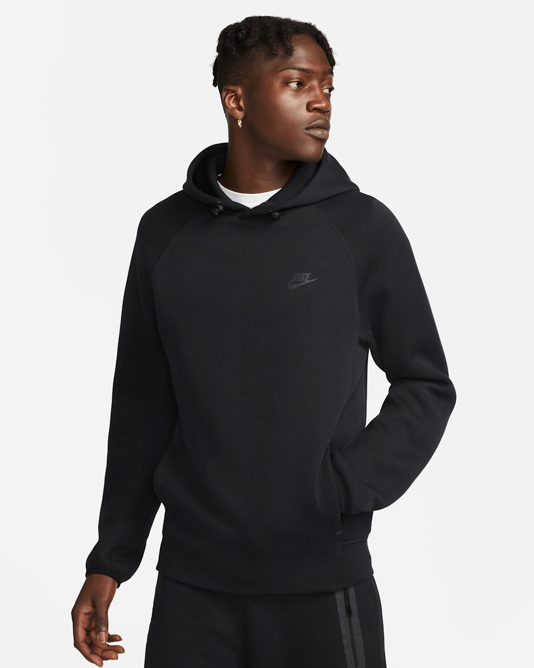 Nike Sportswear Tech Fleece Men's Pullover Hoodie - Black/Black