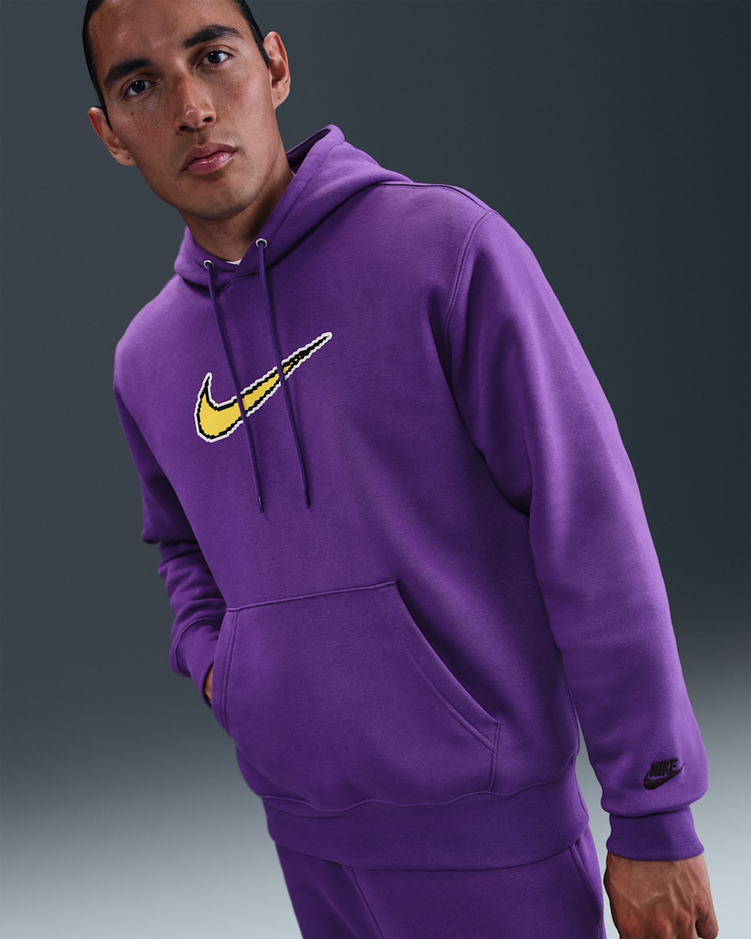 Nike Sportswear Club Men's Fleece Hoodie - Wild Grape/Wild Grape/Black