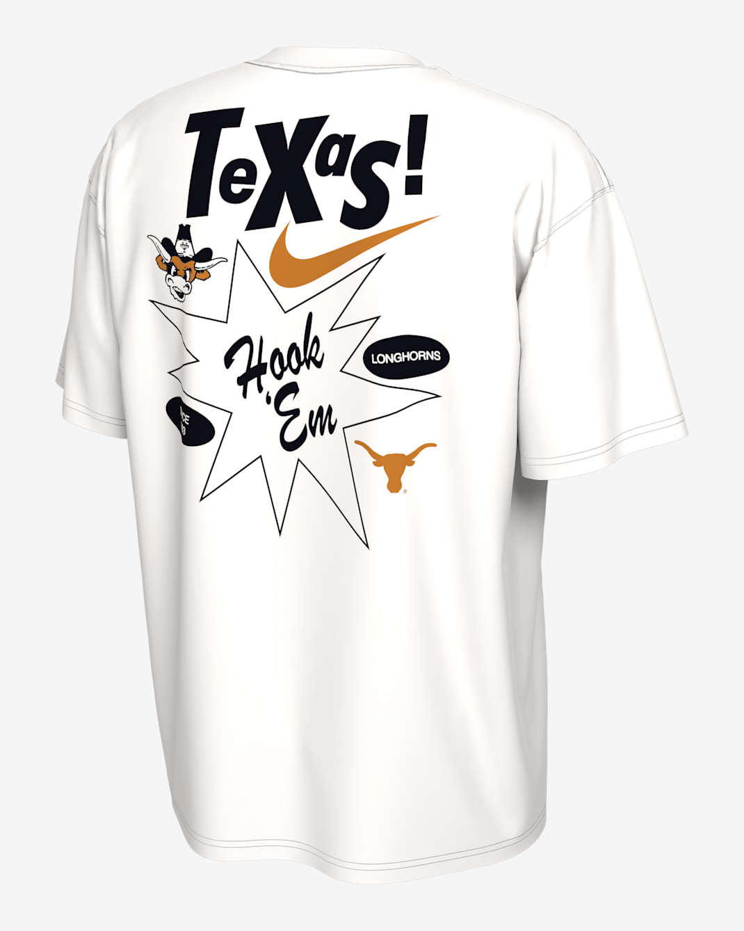 Texas Nike College T-Shirt - White