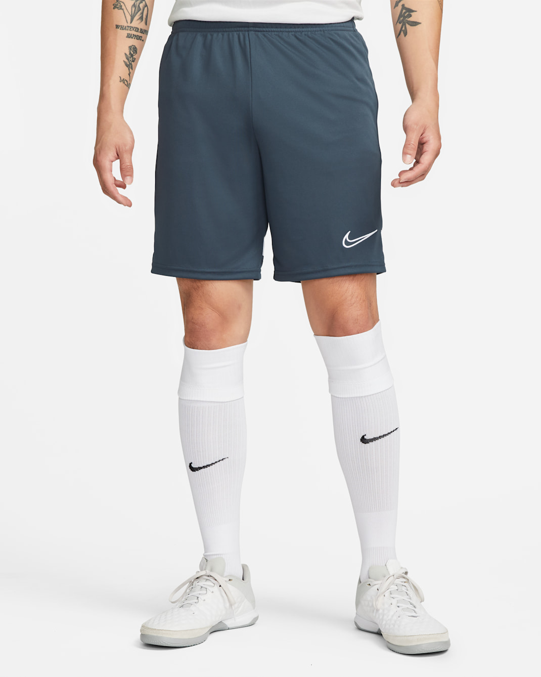 Nike Dri-FIT Academy Men's Knit Football Shorts - Thunder Blue/White/White/White